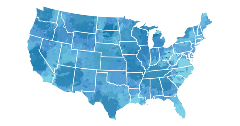 Map of the United States