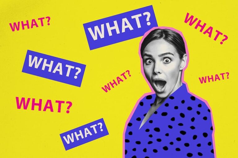 Horizontal creative collage photo promotion with surprised woman impressed scandal huge sales in fashion stores on yellow background.